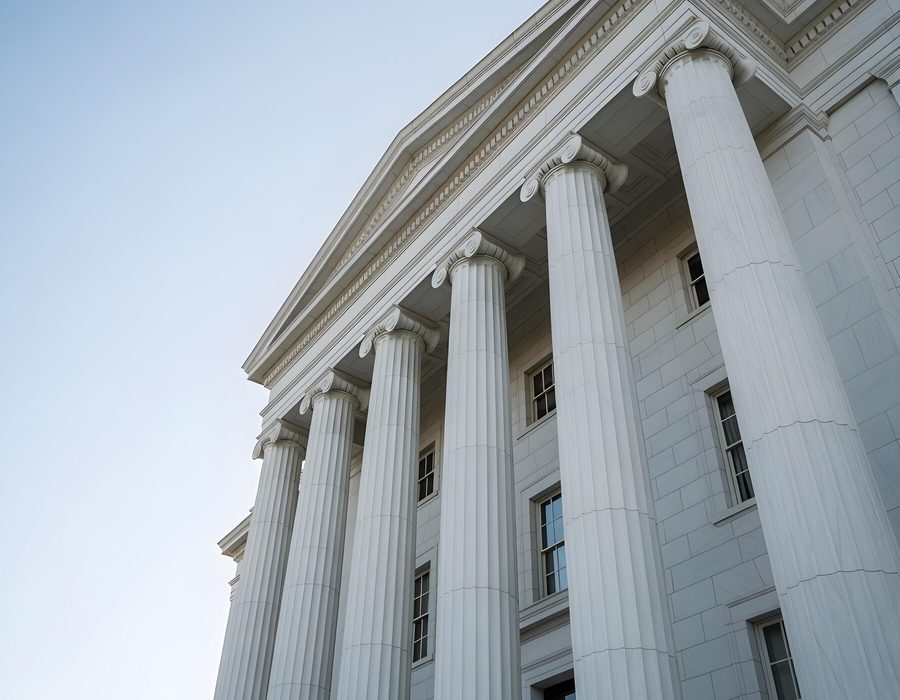 Courthouse columns in Pinellas County